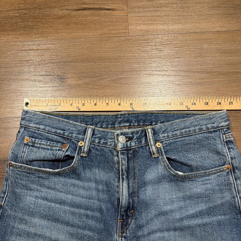 Levi's 502 Jeans Men's 33x30 Blue Taper Fit Stretch Denim Medium Wash - Picture 6 of 11